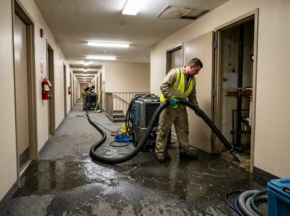 multi-unit-apartment-hallway-f-005 — frequently asked questions, Emergency Burst Pipe Water Extraction & Removal in Wadesbor…